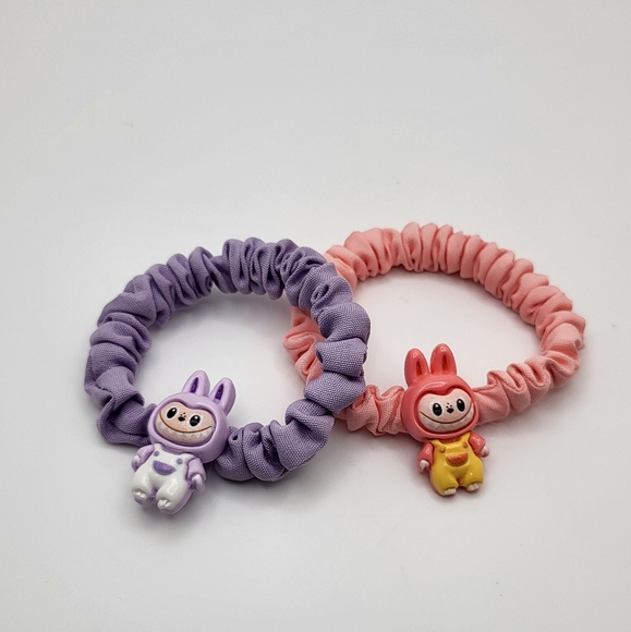 Labubu Accessories - Labubu 2-Pack Scrunchie Hair Ties NEW
